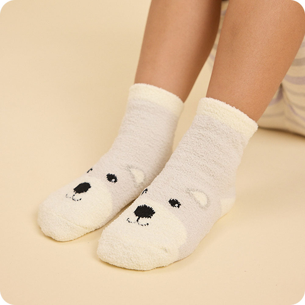 Marshmallow Bear Non-Slip Socks - Calm Comfort