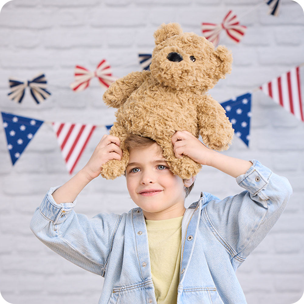 Brown Curly Bear Warmies - Fresh Notes