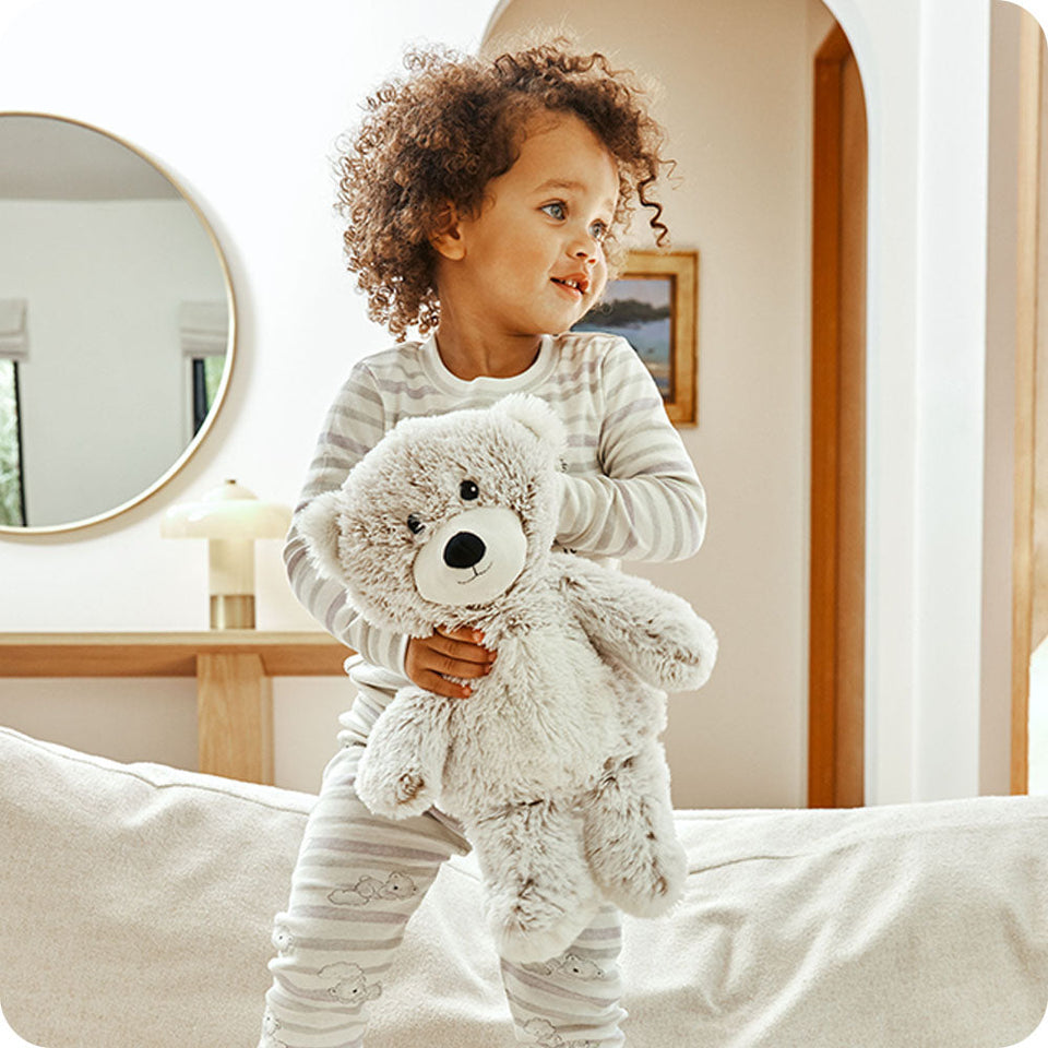 Marshmallow Bear Warmies - Home Glow