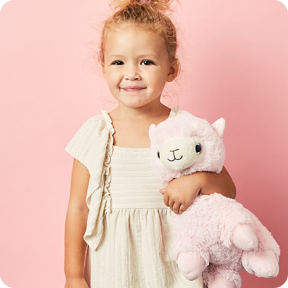 Pink Llama Warmies - Soft Glow
