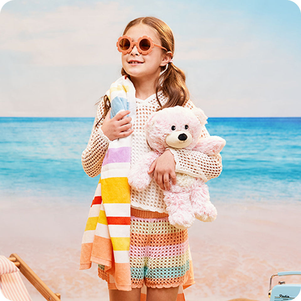 Pink Marshmallow Bear Warmies - Clean Mood