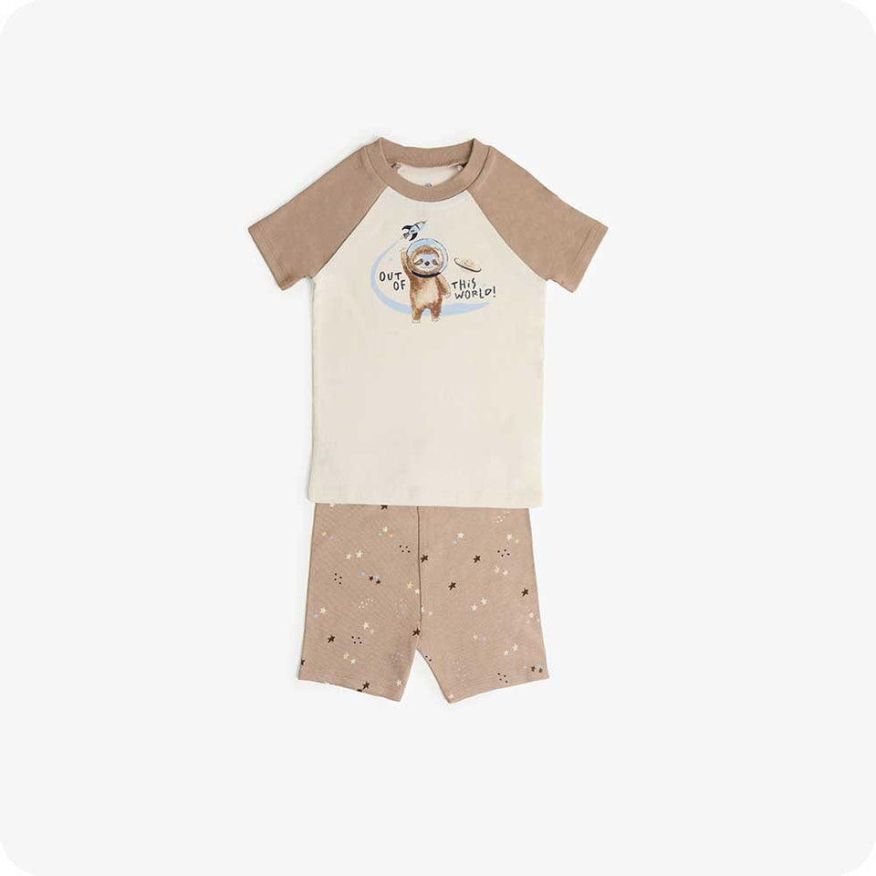 Sloth Shorties Pajamas - Bedtime Ready