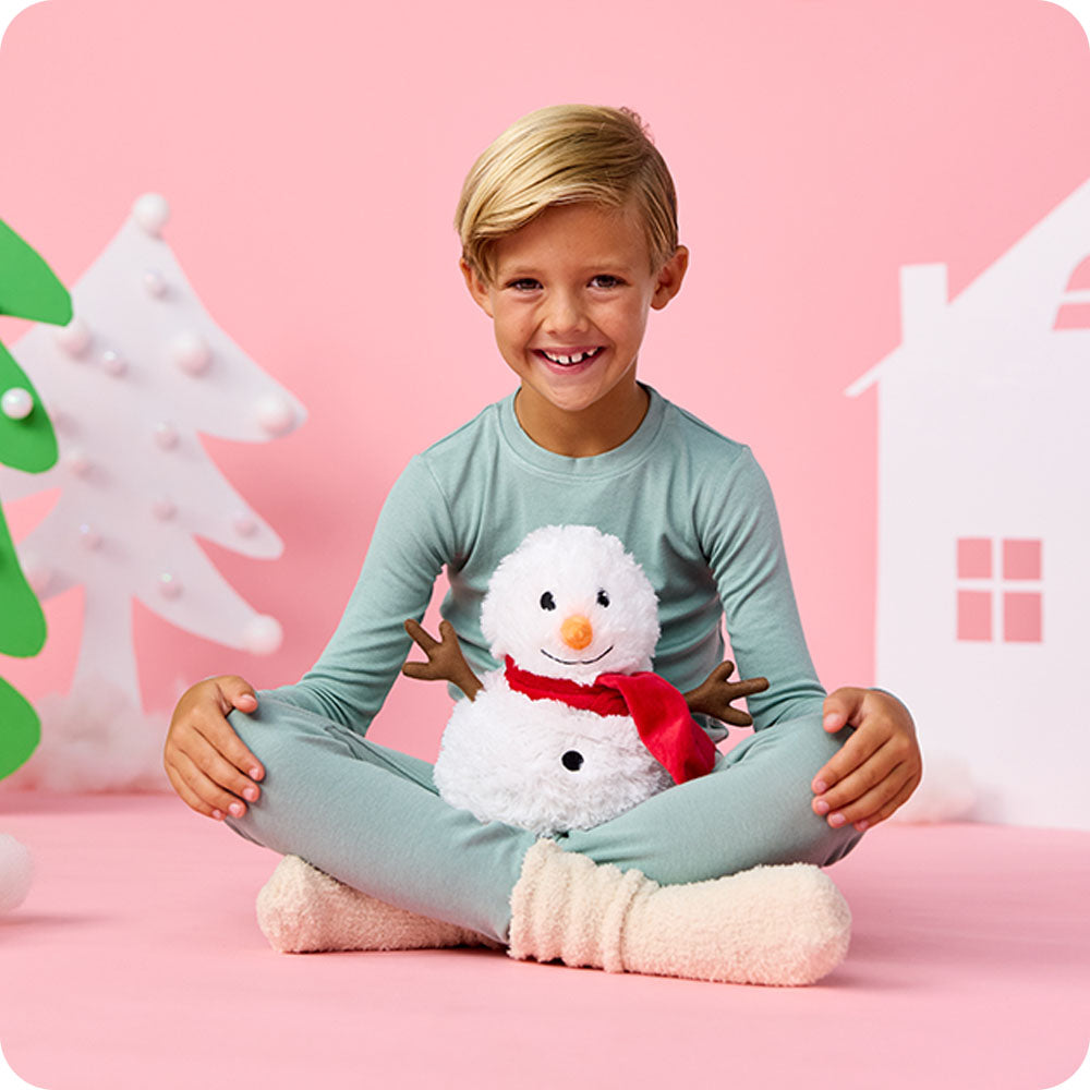 Red Scarf Snowman Warmies - Bright Scent